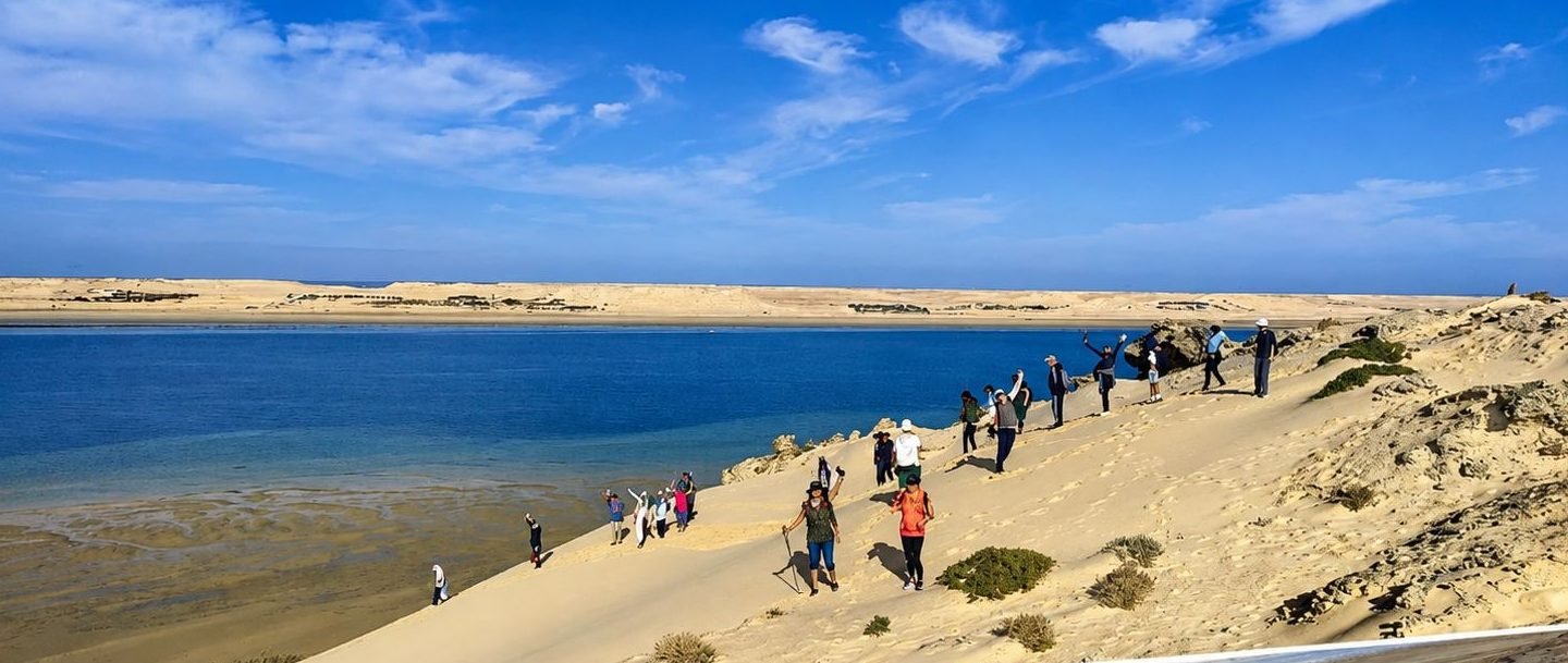 Randonnée Randopedia au bord de la lagune de Dakhla